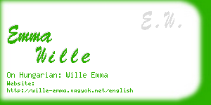 emma wille business card